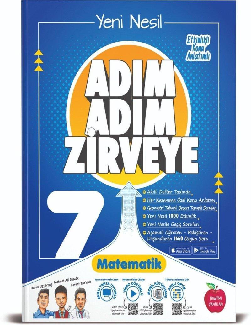 Newton Yayınları 7 Sınıf Matematik Adım Adım Zirveye Soru Bankası 