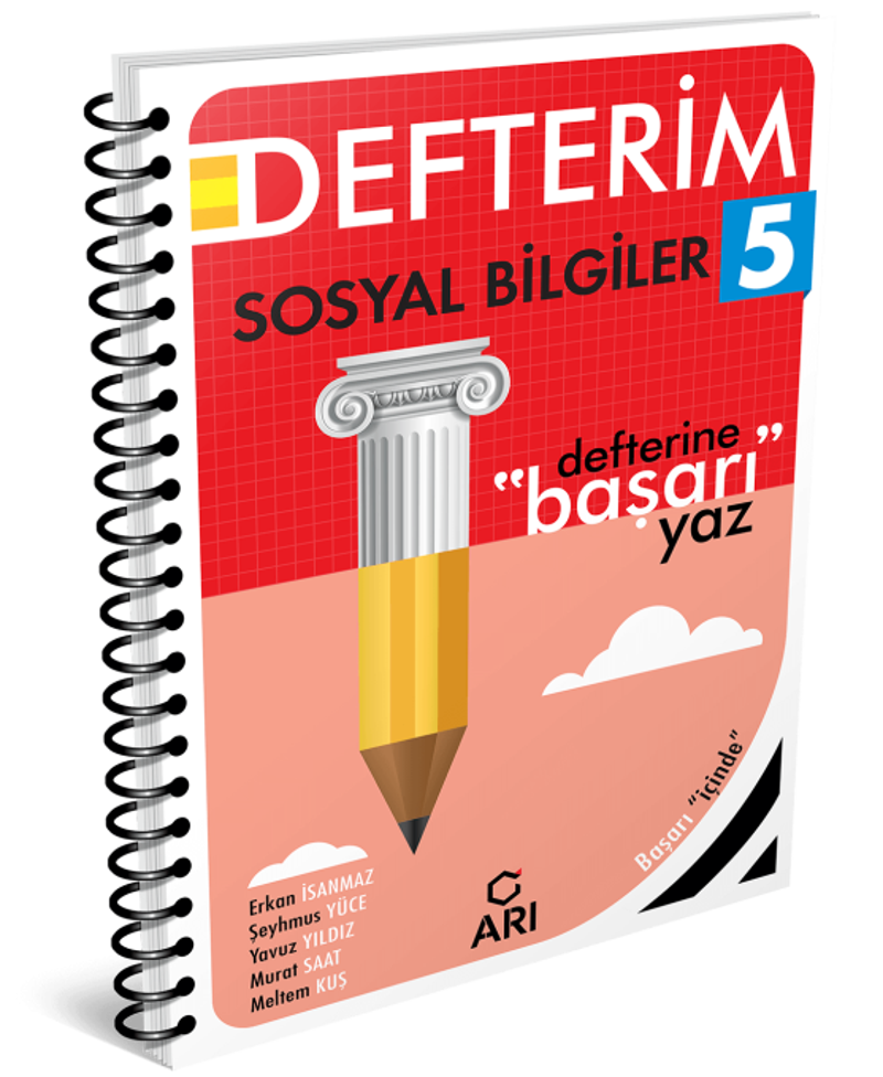 Arı Yayıncılık 5 Sınıf Sosyal Bilgiler Defterim