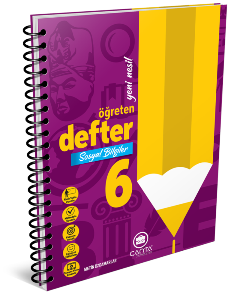 Çanta Yayınları 6 Sınıf Sosyal Bilgiler Öğreten Defter