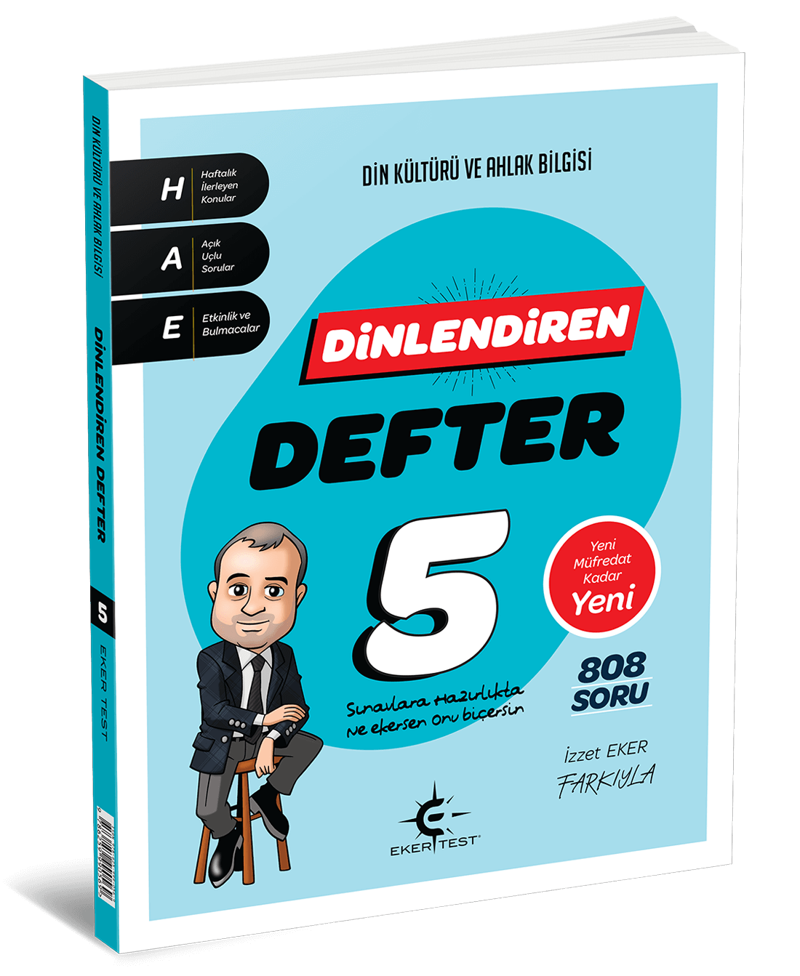 Eker Test 5 Sınıf Din Kültürü Dinlendiren Defter 