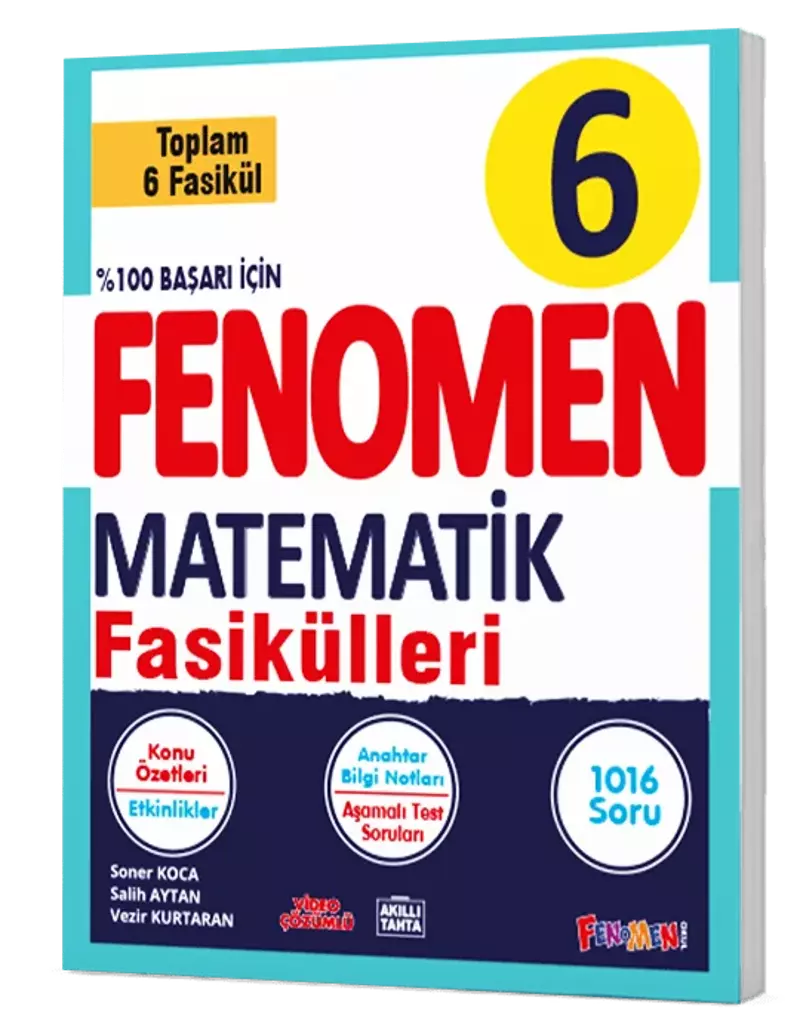 Fenomen Yayınları 6 Sınıf Matematik Konu Fasikülleri 6 Konu