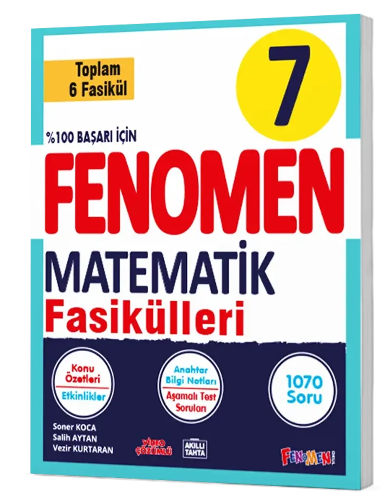 Fenomen Yayınları 7 Sınıf Matematik Konu Fasikülleri 6 Konu