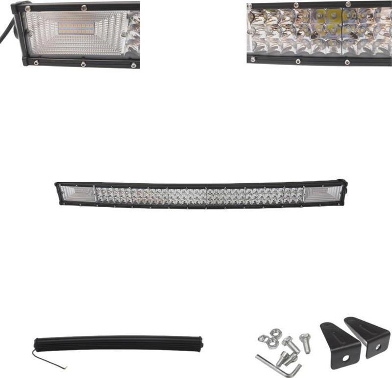 Offroad sis lambası 80cm 135led beyaz-amber çakarlı 405w eğimli / LASS292-1