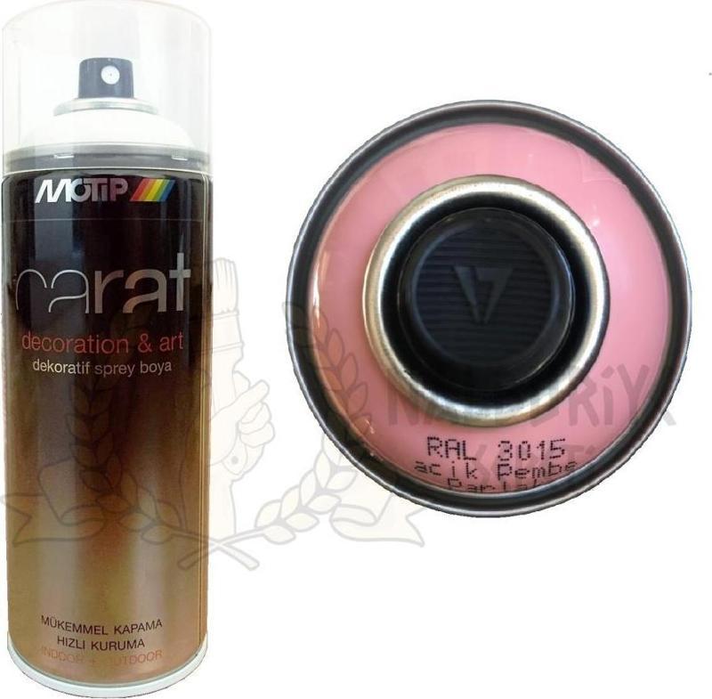 Carat Akrilik Sprey Boya AÇIK PEMBE PARLAK 400 ml - RAL3015