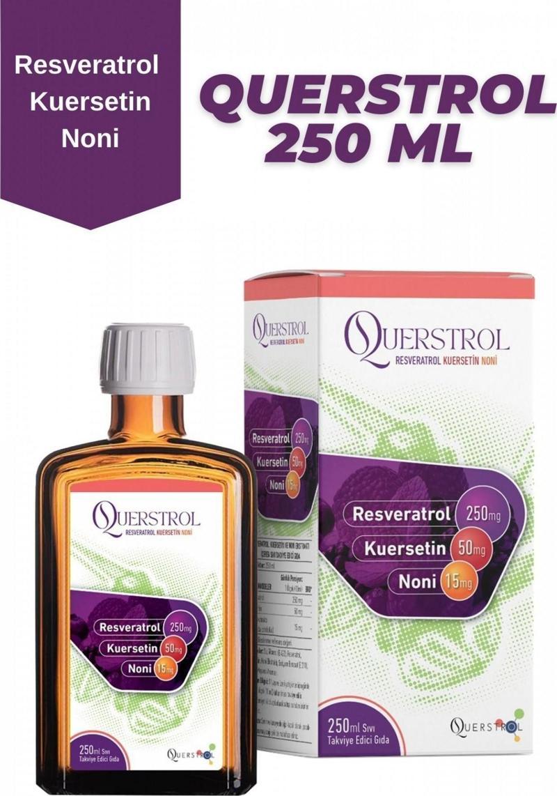 Querstrol Resveratrol Kuersetin Noni İçeren Sıvı Takviye Edici Gıda 250 ML | Orman Meyveleri Tadında