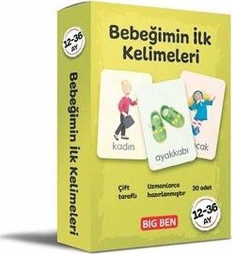 Bebeğimin İlk Kelimeleri Kartları 12 - 36 Ay 30 Adet