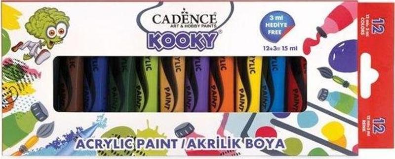 Akrilik Boya 15 ml 12'li Set