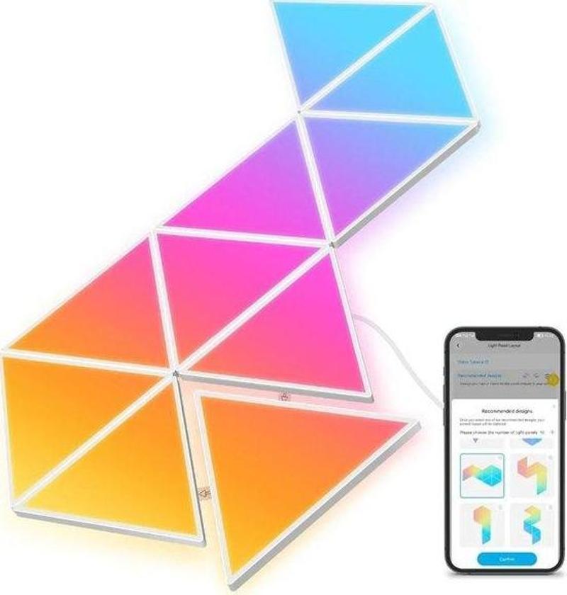 Glide Triangle Light Panels Üçgen Işıklı Paneller