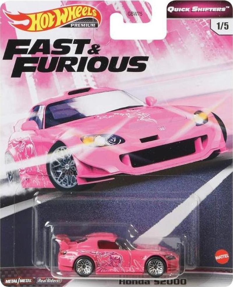 1/64 Ölçek Fast & Furious Temalı Premium Yurt Dışı Araçlar GJR81 Honda S2000 - Suki (Blisterde Hata Var)