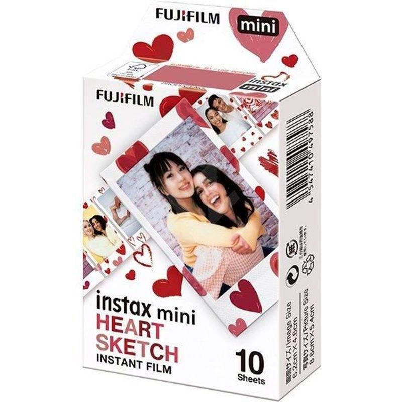 FUJIFILM instax Instax mini Heart Sketch 10'lu Özel Film