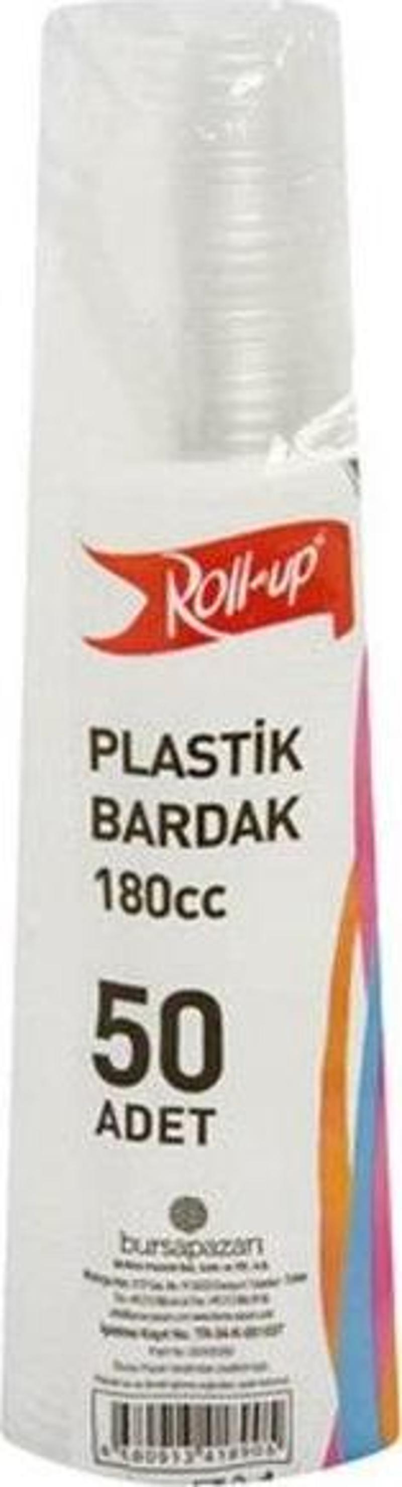 50li Plastik Bardak 180cc Şeffaf 17gr TM-BRD-0433