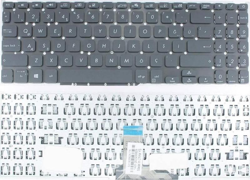 Asus ile Uyumlu X515JF-EJ039 Uyumlu Laptop Klavye Siyah