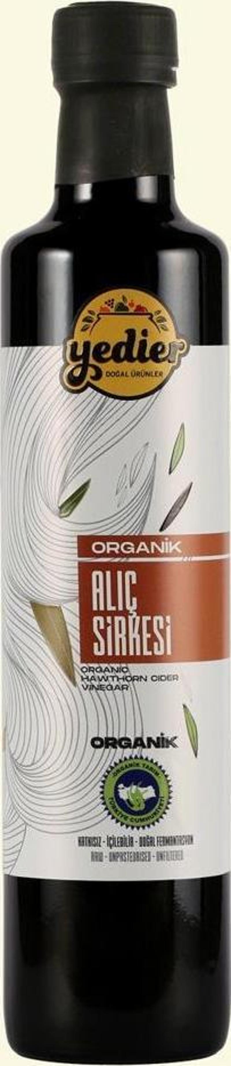 İçilebilir Doğal Fermantasyon Katkısız Organik Alıç Sirkesi 500ml