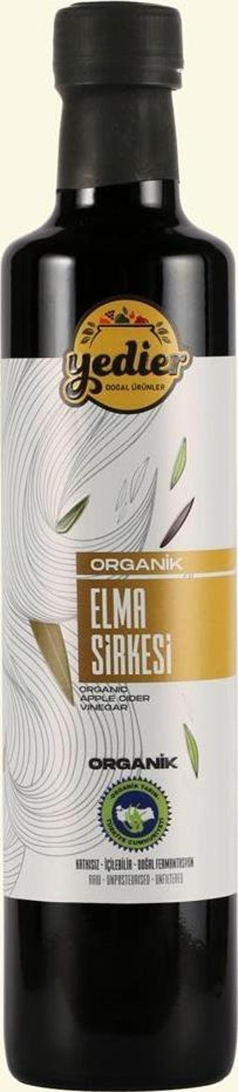 İçilebilir Doğal Fermantasyon Katkısız Organik Elma Sirkesi 500ml