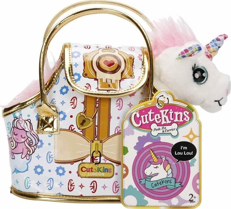 Cutekins Taşıma Çantalı Peluş Unicorn Lou Lou