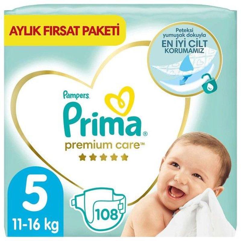 Prima Prima Premium Care 5 Beden 108 Adet Junior Aylık Fırsat Paketi
