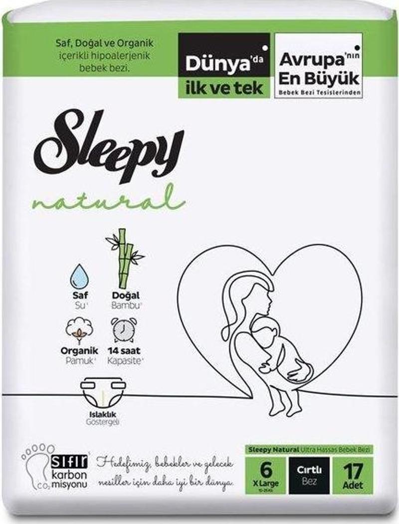 Natural Bebek Bezi Xl 17 Adet