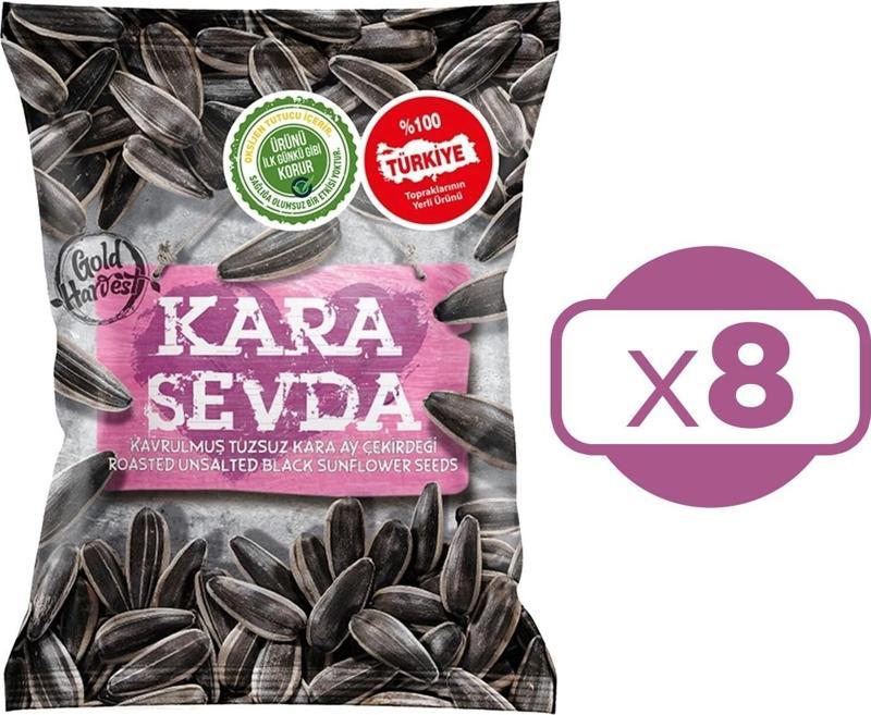 Kara Sevda Ay Çekirdeği 225 gr Tuzsuz x 8 Paket (2 kg)