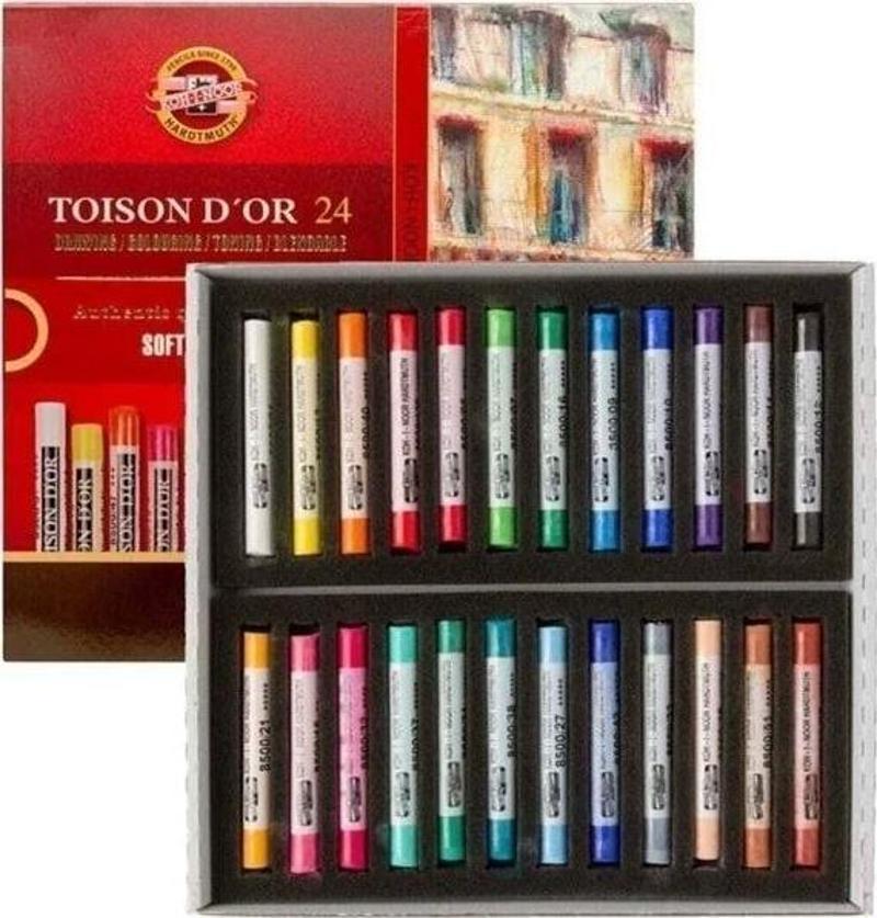 Kohinoor Toison D'or Soft toz Pastel Boya 24 Renk