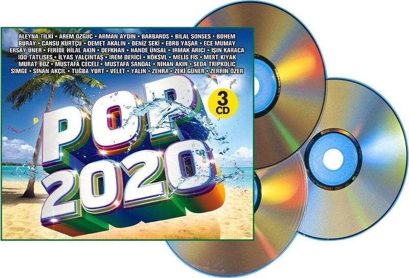 Çeşitli Sanatçılar Türkçe Pop 2020 (3 Cd)