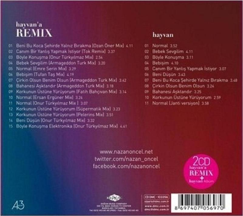 Nazan Öncel Hayvan / Hayvan'A Remix 2 Cd