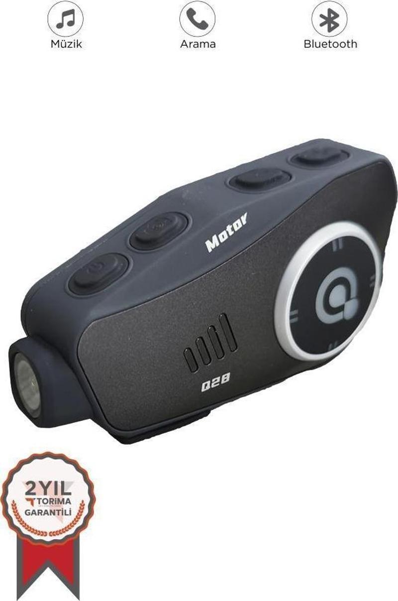 Q28 Intercom +32GB SD Kartlı Bluetooth Motorsiklet Kask Kulaklığı İnterkom