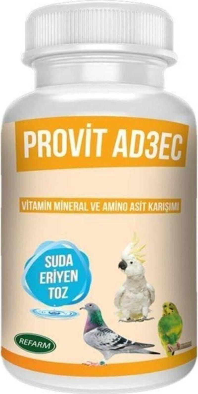 Provit Ad3Ec Suda Eriyen Kuş Vitamin Tozu 100 Gr