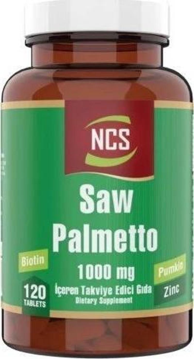 Saw Palmetto 1000 Mg Pumpkin Biotin Zinc Complex 120 Tablet