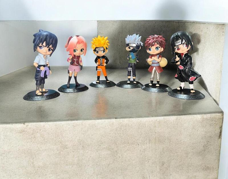 VIP NARUTO 6 LI KARAKTER SET BİBLO 10 CM NARUTO OYUNCAKLARI NARUTO KARAKTERLERİ FULL SET NARUTO