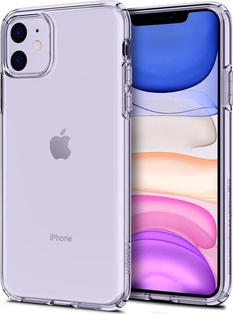 iPhone 11 ile Uyumlu Kılıf Liquid Crystal Crystal Clear