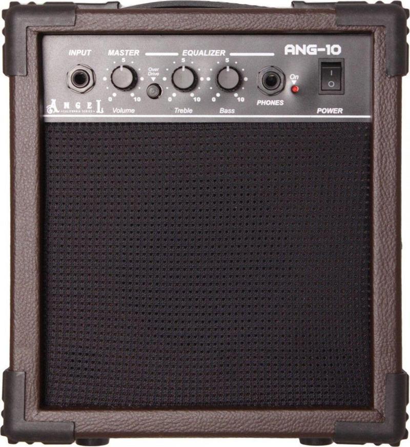 Ang-10-Brn Kahverengi 10 Watt Elektro Gitar Amfisi