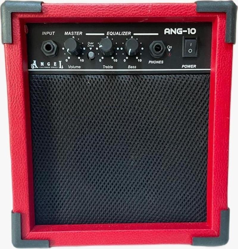 Ang-10-Red 10 Watt Kırmızı Elektro Gitar Amfisi