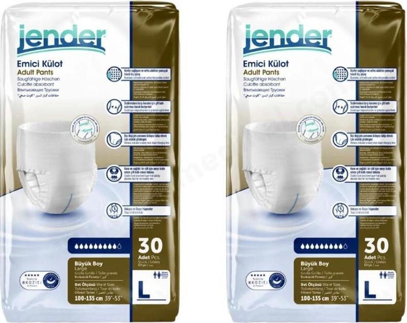 Emici Külot Large (L) Hasta Bezi | 60 Adet - 2 Paket