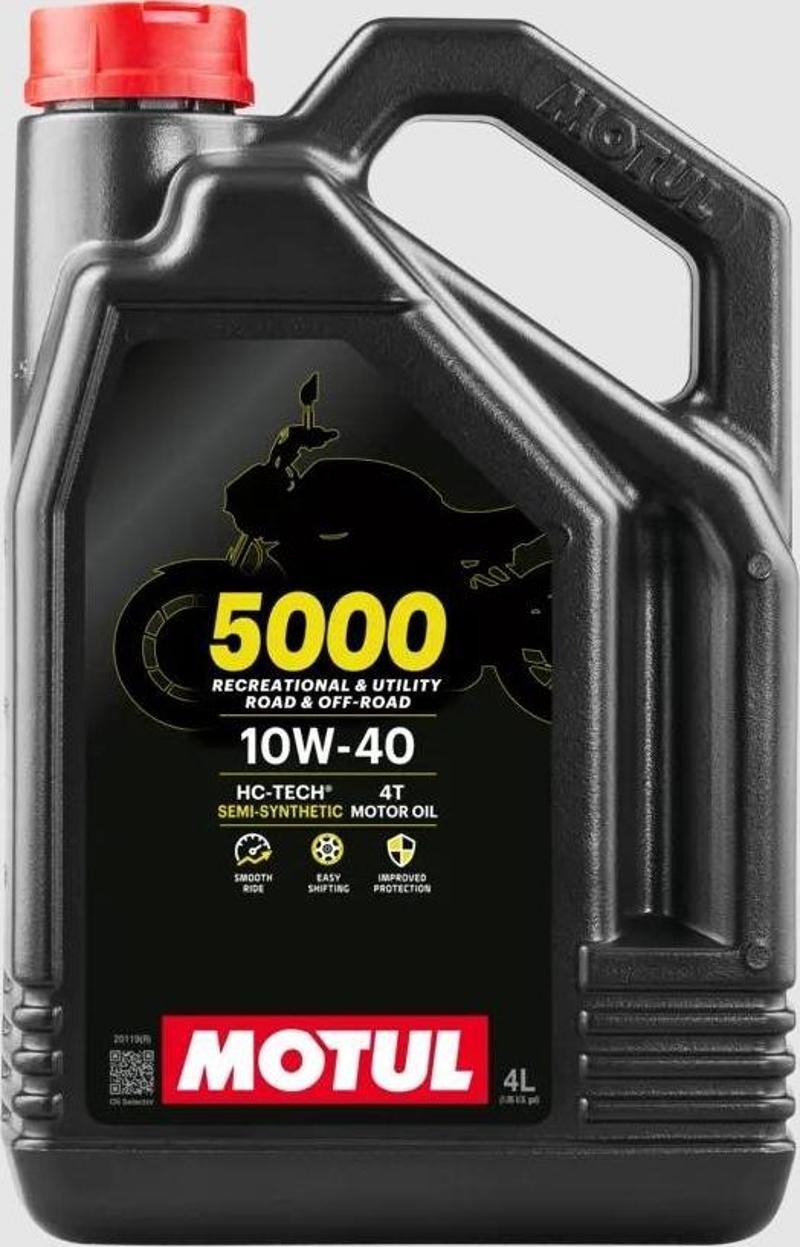 5000 10w40 4 Zamanlı Motosiklet Yağı 4 L