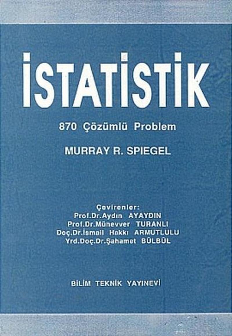 Schaums İstatistik 870 Çözümlü Problem