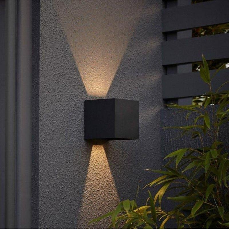 Işık Açısı Ayarlanabilir 10 Watt Dekoratif Led Aplik, Bahçe Duvar Armatürü, Villa, Bungalov Apliği