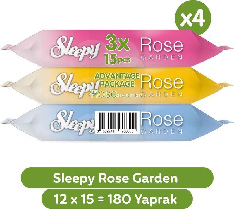 Rose Garden Seyahat Cep Mendili 12x15 (180 Yaprak)