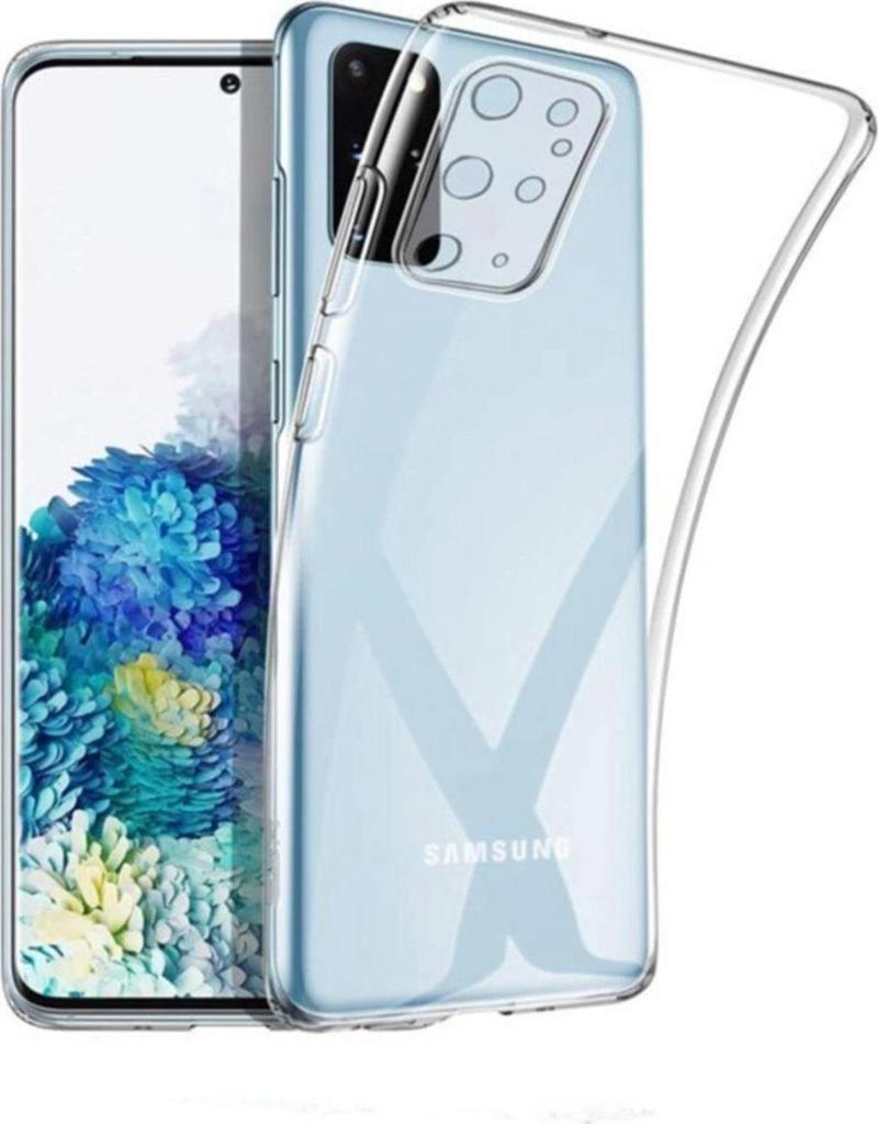 Samsung Galaxy A7 2018 Şeffaf Tıpalı Kamera Korumalı Silikon Kılıf