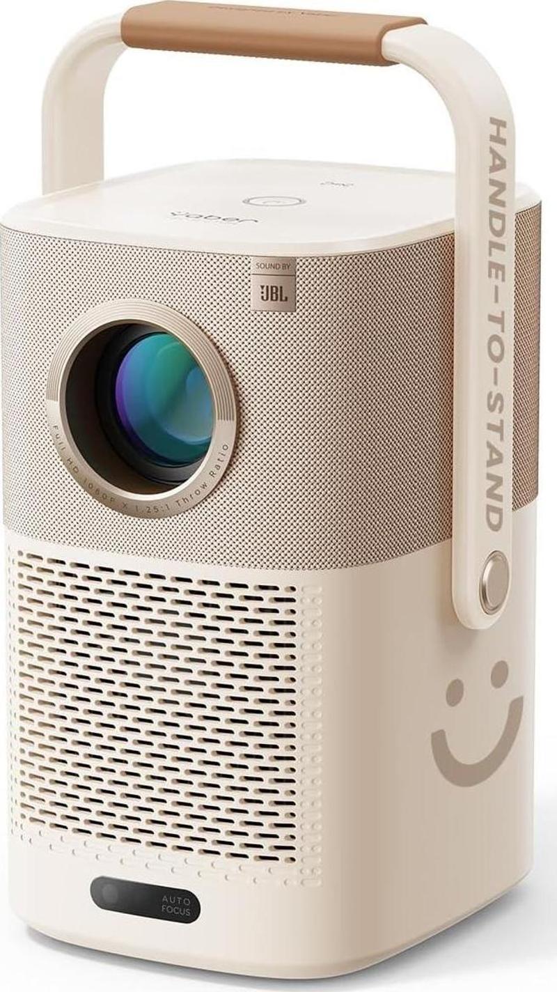 T2 1080P Projektör - WiFi 6 ve Bluetooth [JBL 2 Ses, 8W Hoparlör ve Dahili Pil]