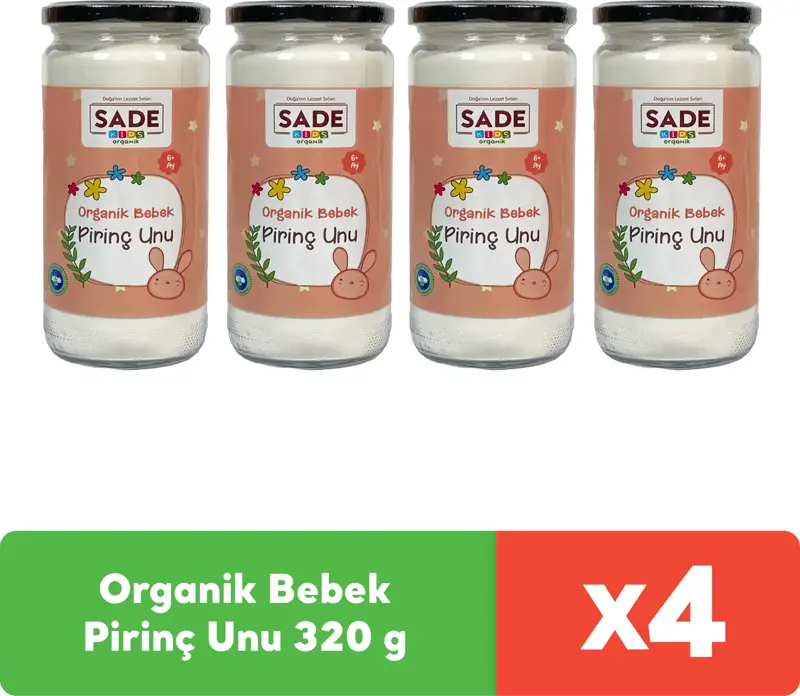 Bebek Pirinç Unu 320 g x 4 adet