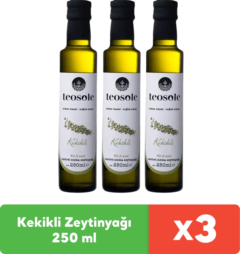 Kekikli Zeytinyağı 250 ml x 3 adet