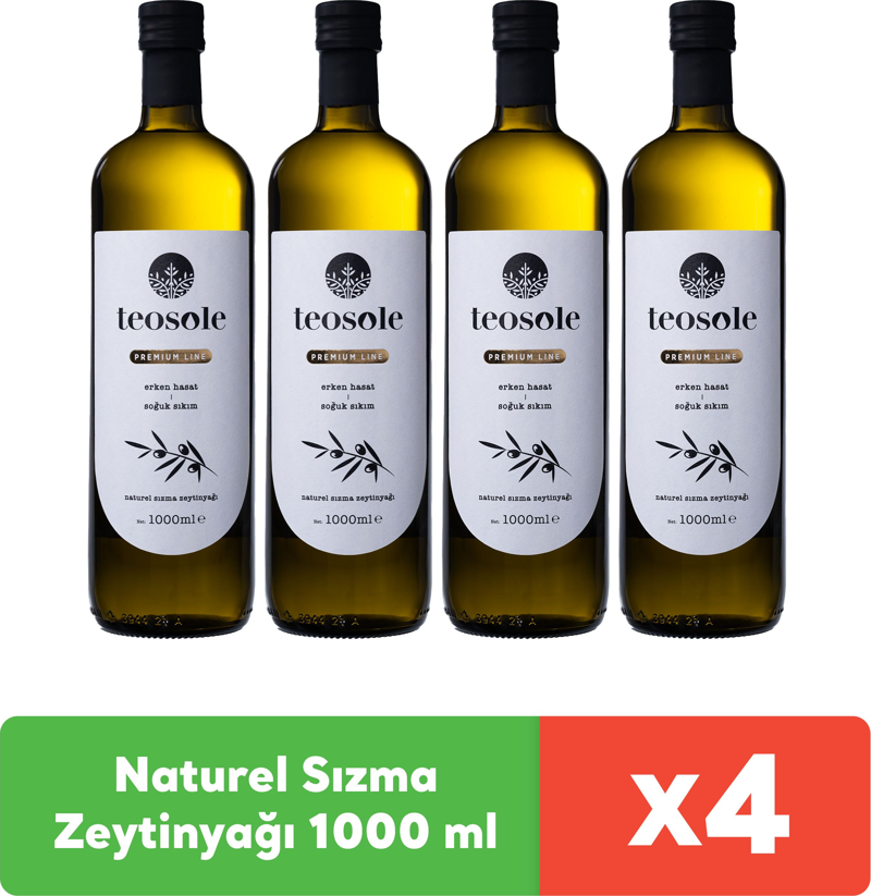 Naturel Sızma Zeytinyağı 1000 ml x 4 adet