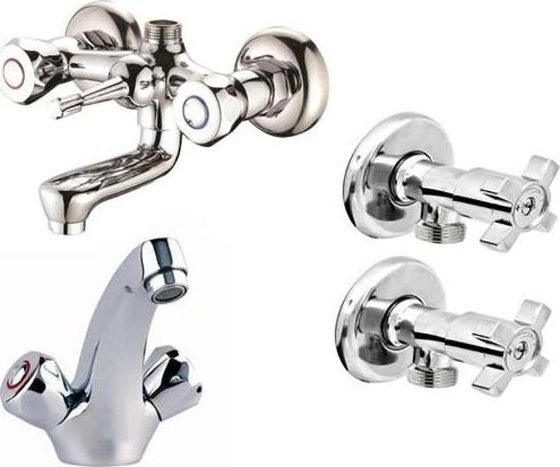 Klasik Banyo Batarya Seti Banyo Lavabo Taharet