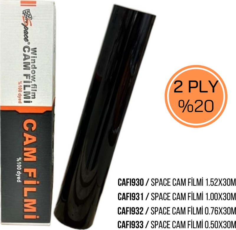 Cam filmi 1.00x30m %20 2PLY / CAFI931