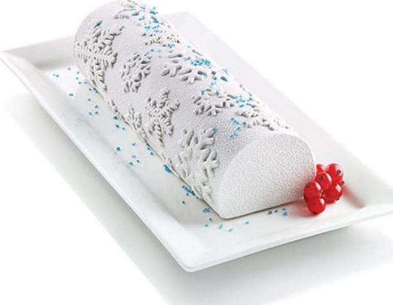 Frozen Buche-Set Silikon Yuvarlak Pasta Kalıbı