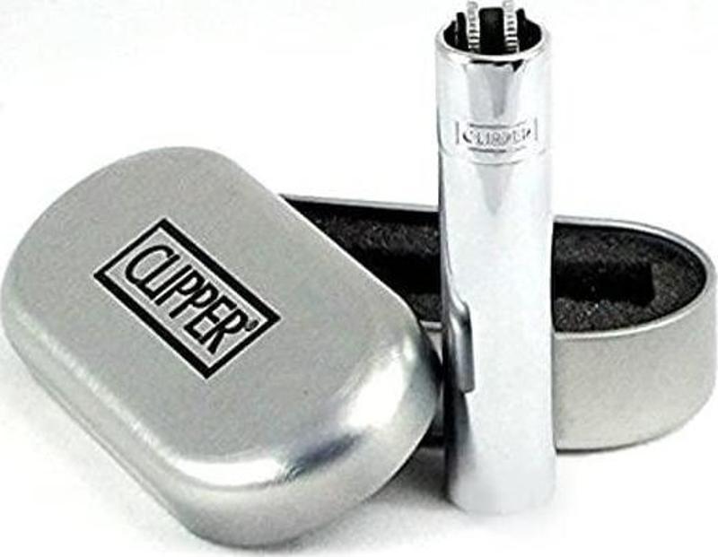 Clipper Çakmak Silver Metal Çakmak Hediye Kutulu