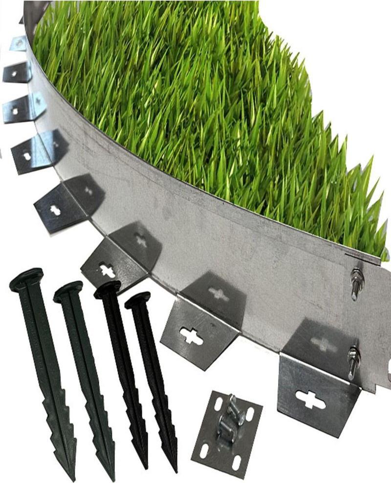 Esnek Kıvrılabilir Metal Galvaniz Çim Ayırıcı 16 M 8 X 2 M Çim Sınırlayıcı Çim Ayracı Çim Ayırıcı
