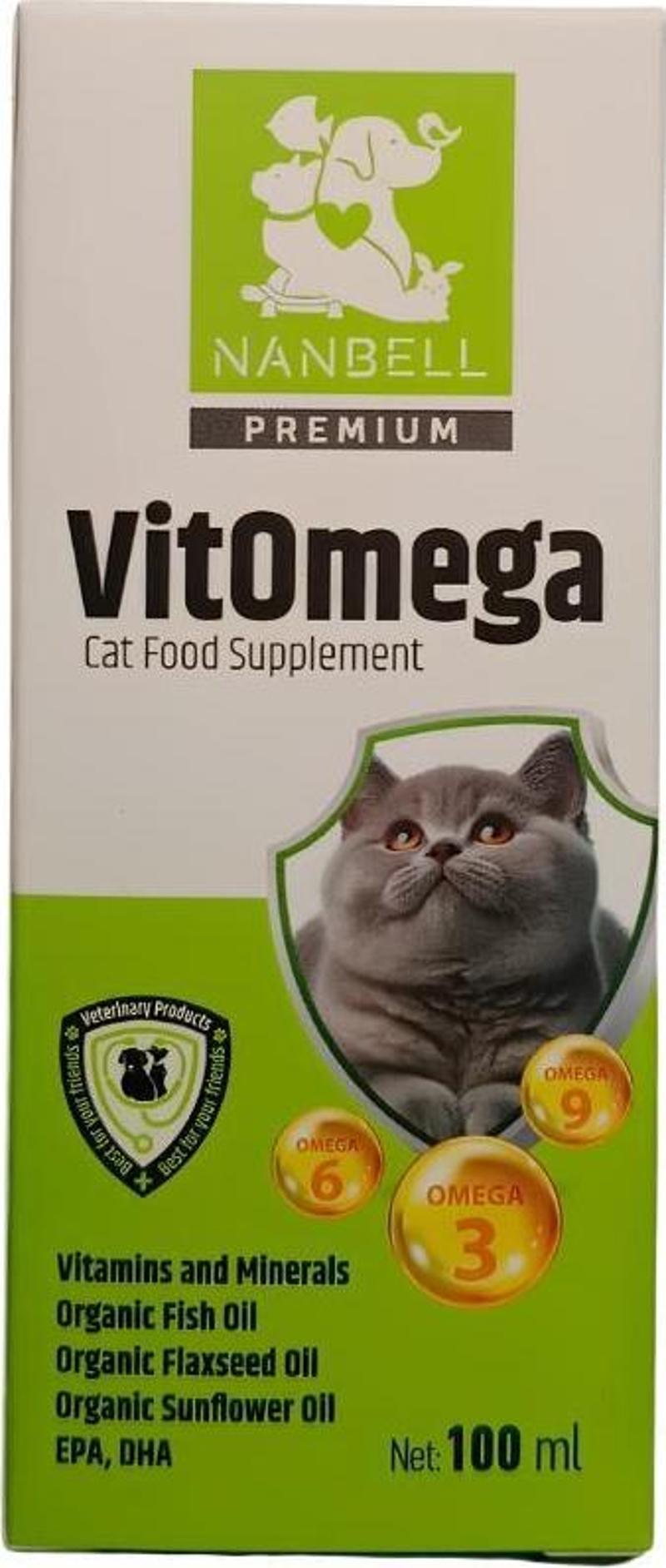 VitOmega Kedi Vitamin Mineral Balık Yağı 100Ml