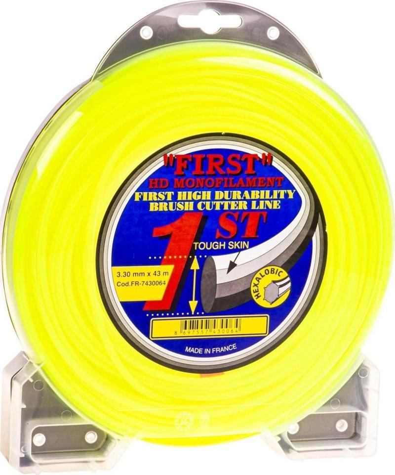 Tırpan Misinası Sarı 3.3 Mm 6 Köşe 43 Mt