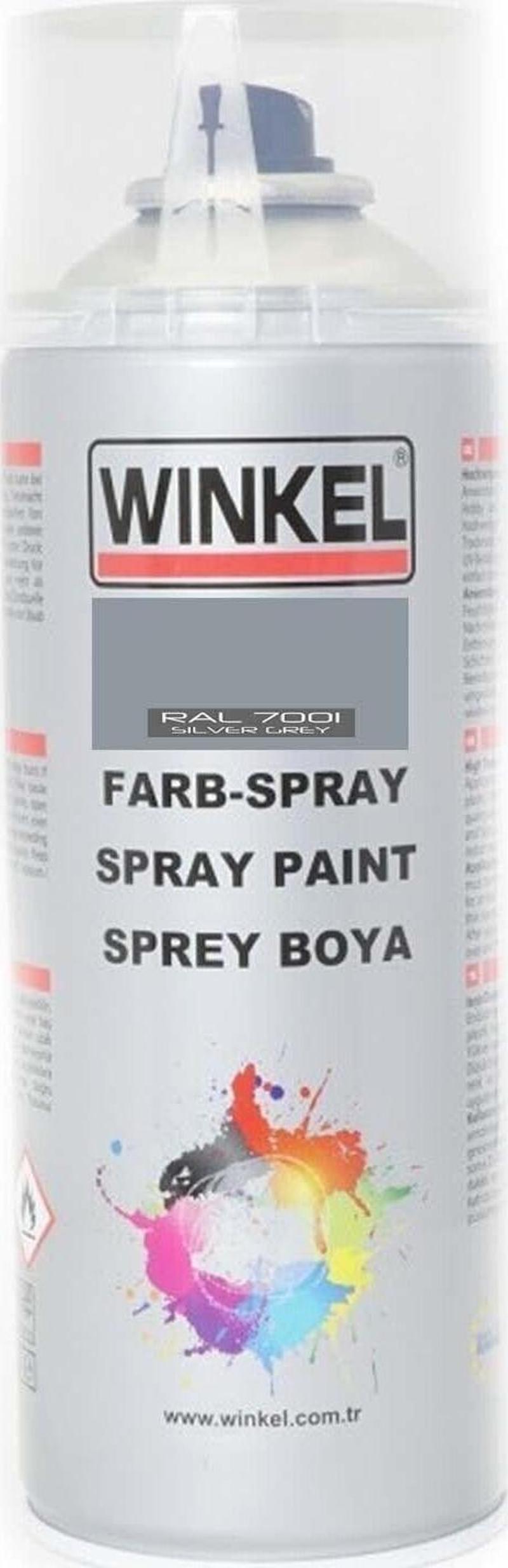 Akrilik Ral 7001 Gümüş Gri Sprey Boya 400 Ml